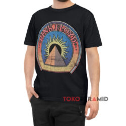 Rare Vintage Pink Floyd Sunrise Pyramid Shirt 2 Rare Vintage Pink Floyd Sunrise Pyramid Black T shirt