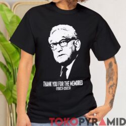 RIP Henry Kissinger 1923-2023 Shirt Thank You For The Memories 2 Rare Vintage RIP Henry Kissinger 1923 2023 Shirt Thank You For The Memories Tee