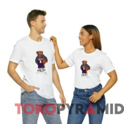 Rare Vintage Ralph Lauren Bear Lakers Kobe Bryant Polo Bear Tee 1 Rare Vintage Ralph Lauren Bear Lakers Kobe Bryant Polo Bear Tee White T shirt