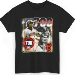 Rare Vintage San Francisco Giants Barry Bonds 700 Home Runs Shirt