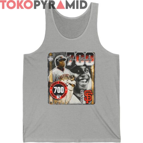 Rare Vintage San Francisco Giants Barry Bonds 700 Home Runs Shirt