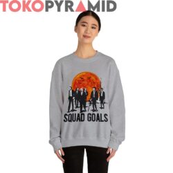 Rare Vintage Squad Goals Horror Halloween Sunset Shirt 4 Rare Vintage Squad Goals Horror Halloween Sunset Shirt
