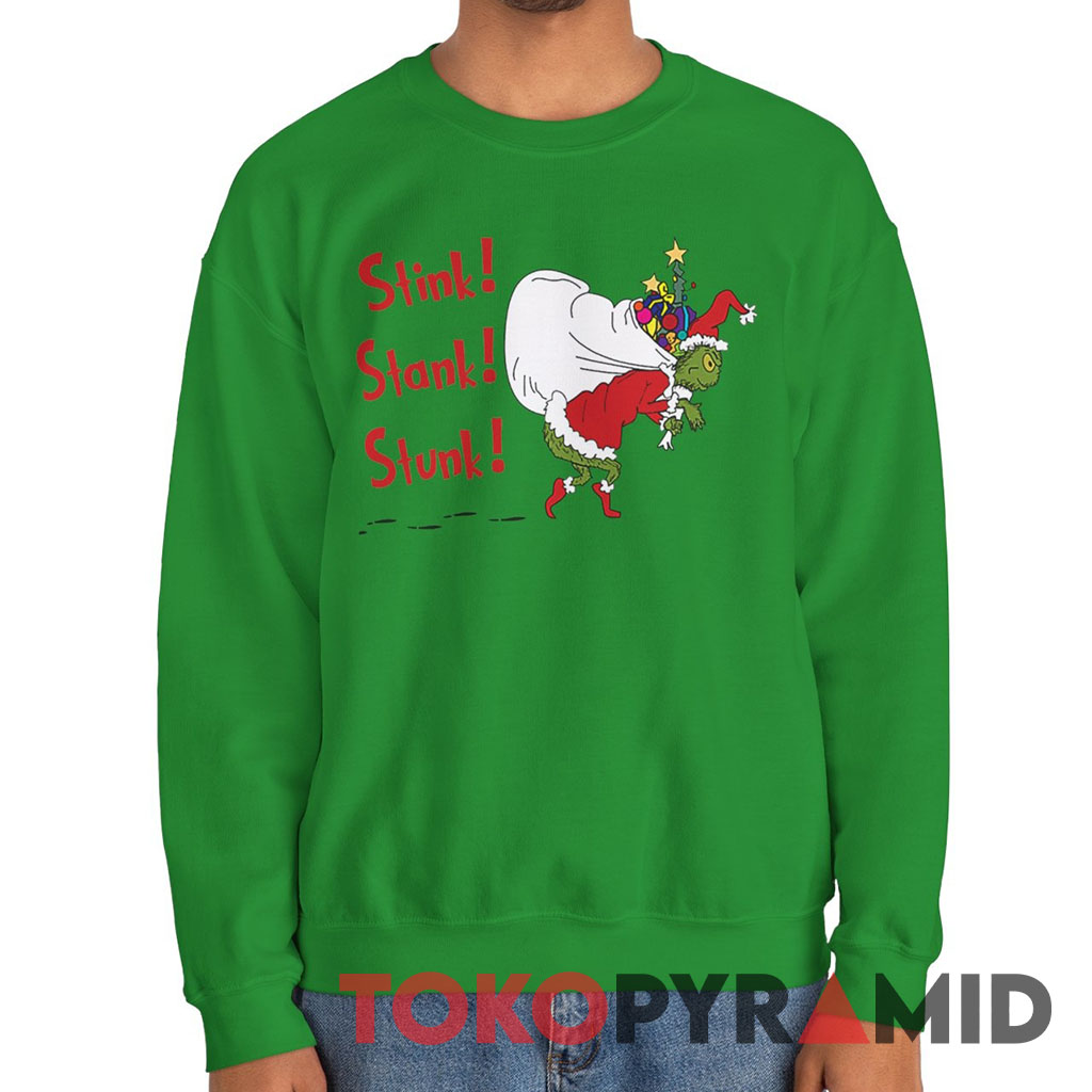 Rare Vintage Stink Stank Stunk The Grinch Santa Sweatshirt Rare Vintage Stink Stank Stunk The Grinch Santa Sweatshirt