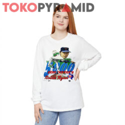 Rare Vintage Texas Rangers Nolan Ryan 5000 Caricature Long Sleeve