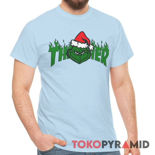 Rare Vintage The Grinch Christmas x Thrasher Collab Shirt