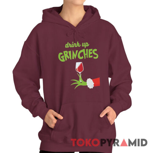 Rare Vintage The Grinch Drink Up Grinches Hoodie
