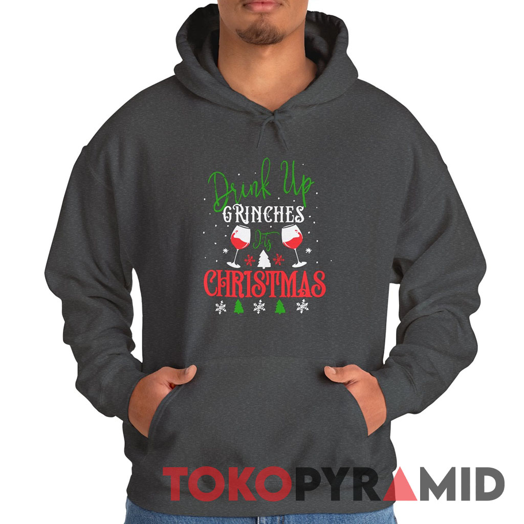 Rare Vintage The Grinch Drink Up Grinches It's Christmas Hoodie Rare Vintage The Grinch Drink Up Grinches It's Christmas Hoodie