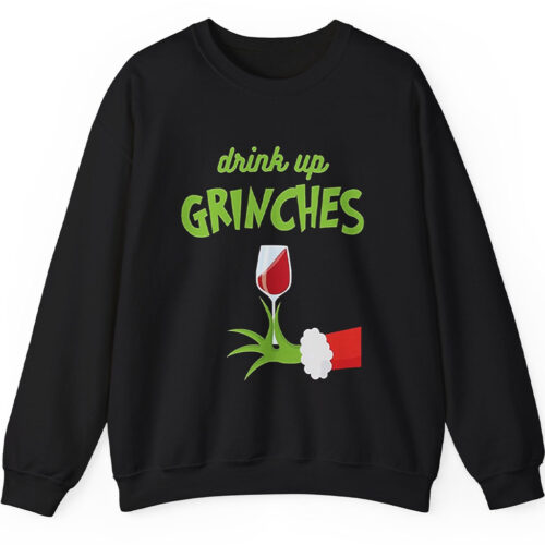 Rare Vintage The Grinch Drink Up Grinches Sweatshirt