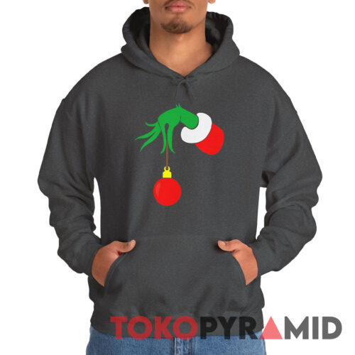 Rare Vintage The Grinch Hand Holding Ornament Hoodie