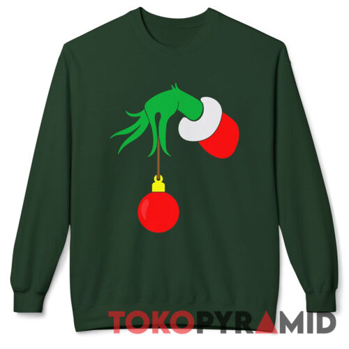 Rare Vintage The Grinch Hand Holding Ornament Shirt