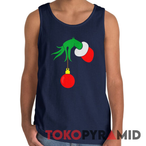 Rare Vintage The Grinch Hand Holding Ornament Tank Top