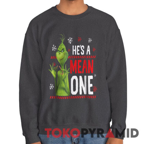 Rare Vintage The Grinch Me Being Jolly He's A Mean One Sweatshirt