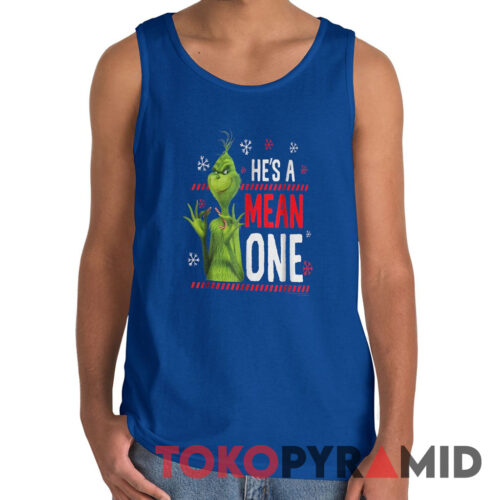 Rare Vintage The Grinch Me Being Jolly He's A Mean One Tank Top