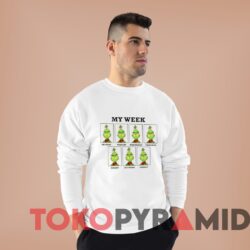 Rare Vintage The Grinch My Week Sweater White