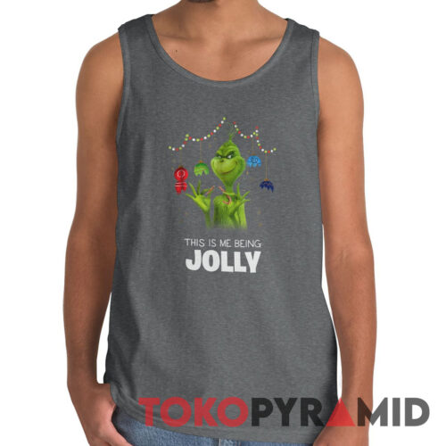 Rare Vintage The Grinch This Is Me Being Jolly Tank Top