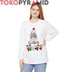 The Peanuts Joy Hope Love Peace Christmas Sweatshirt 3 Rare Vintage The Peanuts Joy Hope Love Peace Christmas