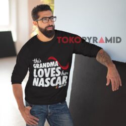 Rare Vintage This Grandma Loves Her Nascar T-Shirt 3 Rare Vintage This Grandma Loves Her Nascar T Shirt Black Sweatshirt