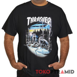 Rare Vintage Thrasher 13 Wolves Shirt