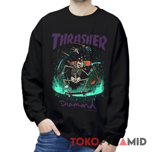 Rare Vintage Thrasher Diamond Supply Sweatshirt