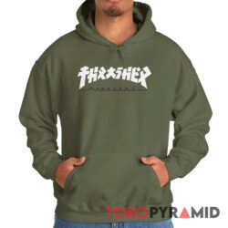 Rare Vintage Thrasher Godzilla Logo Hoodie
