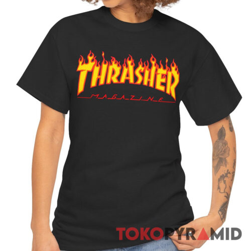 Rare Vintage Thrasher Magazine Fire Logo Shirt
