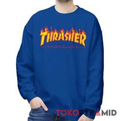 Rare Vintage Thrasher Magazine Fire Logo Sweatshirt