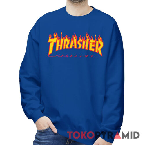 Rare Vintage Thrasher Magazine Fire Logo Sweatshirt