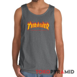 Rare Vintage Thrasher Magazine Fire Logo Tank Top