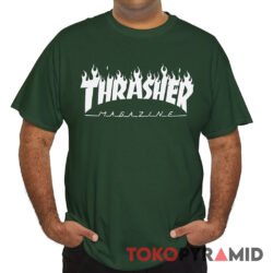 Rare Vintage Thrasher Magazine Flame Fire Logo Shirt