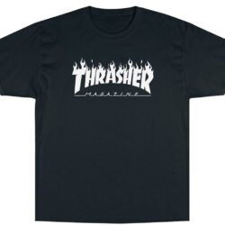 Rare Vintage Thrasher Magazine Flame Fire Logo Tee
