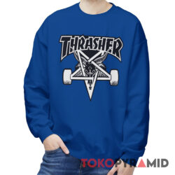Rare Vintage Thrasher Magazine Skate Goat Logo Sweatshirt