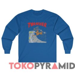 Rare Vintage Thrasher Neck Face Invert Tee 2 Rare Vintage Thrasher Neck Face Invert Tee Royal Longsleeved