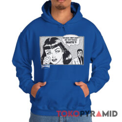 Rare Vintage Thrasher Oh God Why Can't My Boyfriend Skate Hoodie