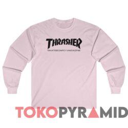 Rare Vintage Thrasher Skateboard Magazine Tee 3 Rare Vintage Thrasher Skateboard Magazine Tee Pink Long sleeved