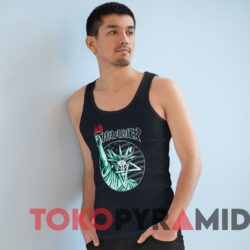 Rare Vintage Thrasher Skateboard Magazine Thrasher Liberty Goat Tee 4 Rare Vintage Thrasher Skateboard Magazine Thrasher Liberty Goat Tee Man Black Tank Top