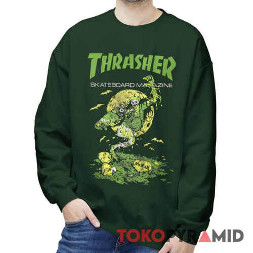 Rare Vintage Thrasher Skateboard Magazine x Magical Mosh Misfits Sweatshirt