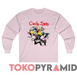 Rare Vintage Thrashers Circle Jerks Punk Rock Tee 2 Rare Vintage Thrashers Circle Jerks Punk Rock Tee Pink Long sleeved