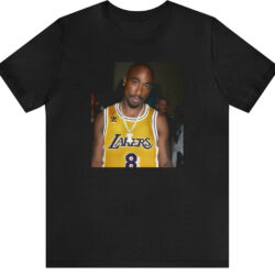 Rare Vintage Tupac Lakers 2PAC NBA 2021 T-shirt 5 Rare Vintage Tupac Lakers 2pac Nba 2021 T shirt Black T shirt