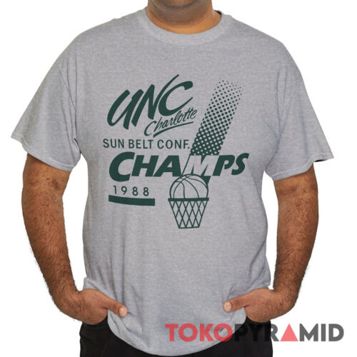 Rare Vintage UNC Charlotte Champs 1988 T Shirt