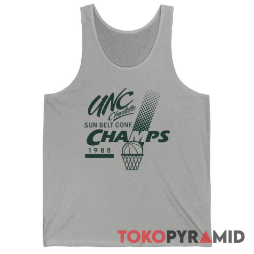Rare Vintage UNC Charlotte Champs 1988 Tank Top
