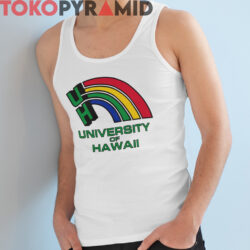 Rare Vintage University Of Hawaii Rainbow Logo Shirt 3 Rare Vintage University Of Hawaii Rainbow Logo Shirt