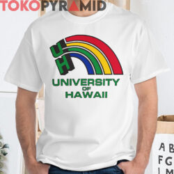 Rare Vintage University Of Hawaii Rainbow Logo Shirt 4 Rare Vintage University Of Hawaii Rainbow Logo Shirt