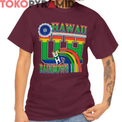Rare Vintage University Of Hawaii Rainbow Multicolor Shirt 4 Rare Vintage University Of Hawaii Rainbow Multicolor Shirt