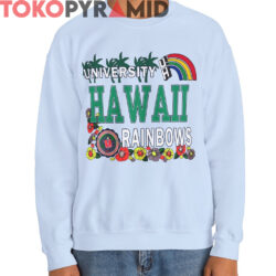 Rare Vintage University Of Hawaii Rainbows Flower Shirt