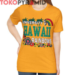 Rare Vintage University Of Hawaii Rainbows Flower Shirt 4 Rare Vintage University Of Hawaii Rainbows Flower Shirt