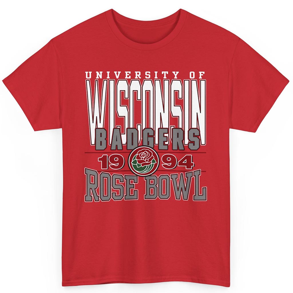 Rare Vintage University Of Wisconsin Badgers 1994 Rose Bowl Shirt Rare Vintage University Of Wisconsin Badgers 1994 Rose Bowl Shirt