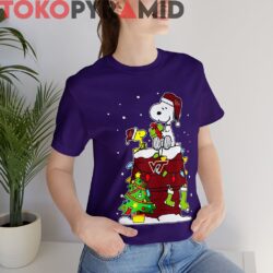 Virginia Tech Hokies Snoopy Woodstock Christmas Sweatshirt 2 Rare Vintage Virginia Tech Hokies Snoopy Woodstock Christmas
