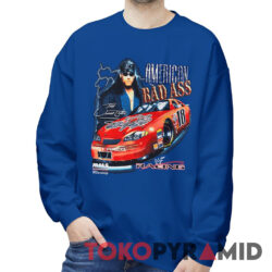 Rare Vintage WWF Undertaker American Badass Nascar Sweatshirt