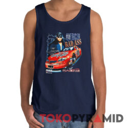 Rare Vintage WWF Undertaker American Badass Nascar Tank Top