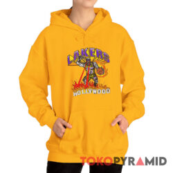 Rare Vintage Warren Lotas Los Angeles Lakers Hollywood Hoodie